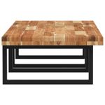 Casa si Gradina - Mobilier - Biblioteci si rafturi - Rafturi - Raft pentru lavoar montat pe perete, otel și lemn masiv acacia, maro închis și negru, mărime 140x50x4 cm, model dreptunghiular - Infinity.ro