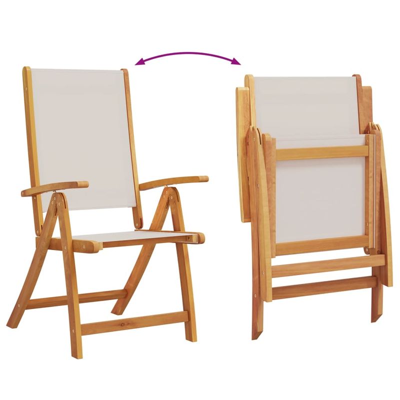 Casa si Gradina - Gradina si terasa - Mobilier exterior - Seturi mobila gradina - Set mobilier de gradina, 9 piese, lemn masiv acacia/textilena - Infinity.ro