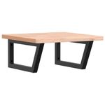 Casa si Gradina - Mobilier - Biblioteci si rafturi - Rafturi - Raft pentru lavoar montat pe perete, otel si lemn masiv fag - Infinity.ro