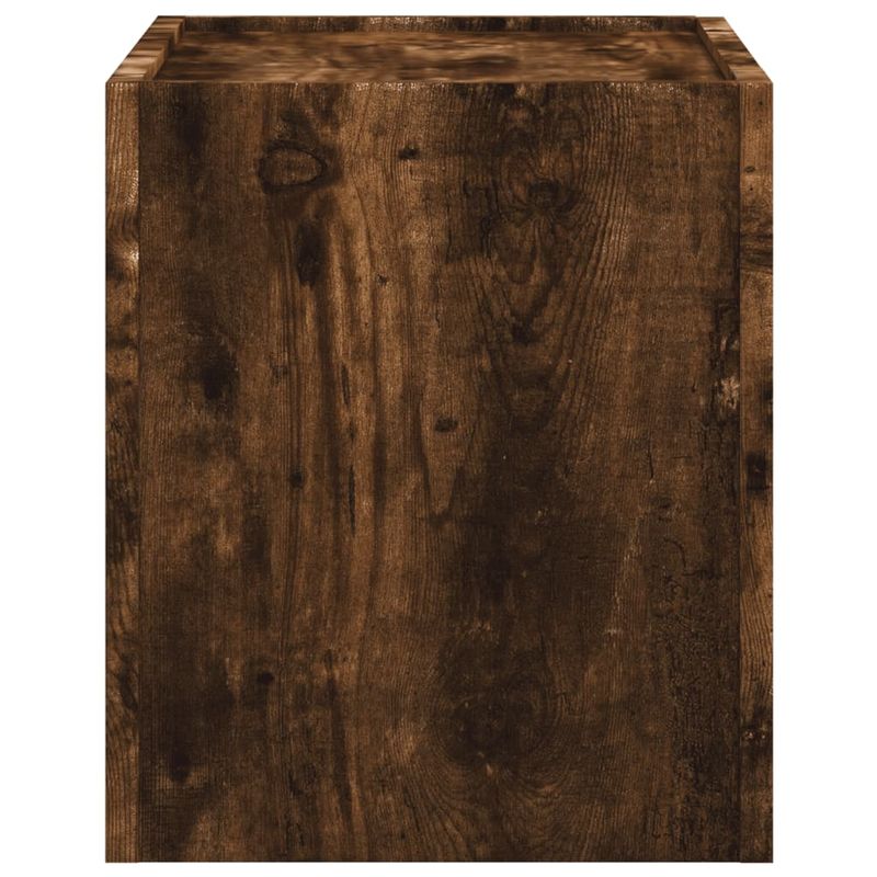 Casa si Gradina - Mobilier - Comode si corpuri - Noptiere - Noptiera de perete, stejar fumuriu, 45x30x35 cm - Infinity.ro