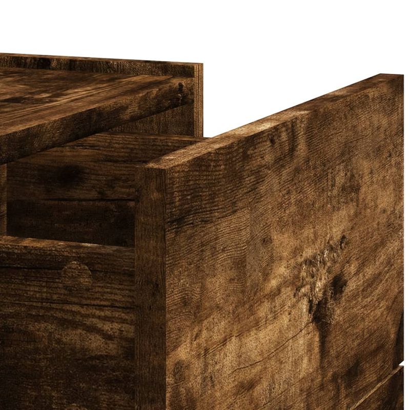 Casa si Gradina - Mobilier - Comode si corpuri - Noptiere - Noptiera de perete, stejar fumuriu, 45x30x35 cm - Infinity.ro