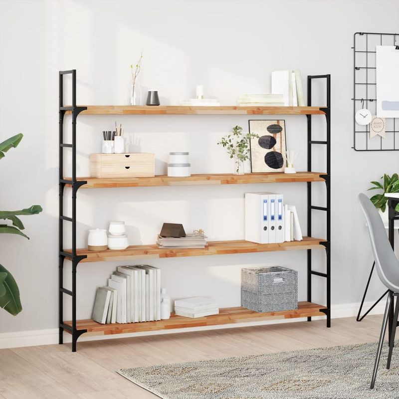 Casa si Gradina - Mobilier - Biblioteci si rafturi - Rafturi - Raft suspendat 140x20x4 cm lemn masiv acacia netratat - Infinity.ro