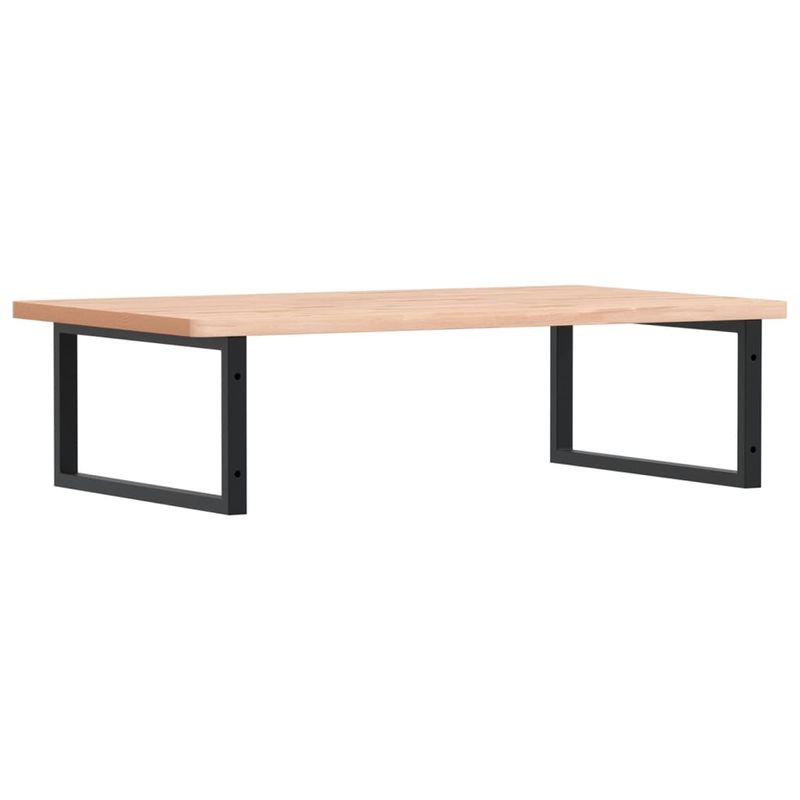 Casa si Gradina - Mobilier - Biblioteci si rafturi - Rafturi - Raft pentru lavoar montat pe perete, otel si lemn masiv fag - Infinity.ro