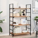 Casa si Gradina - Mobilier - Biblioteci si rafturi - Rafturi - Rafturi suspendate 4 buc. 100x40x2cm lemn masiv acacia netratat - Infinity.ro