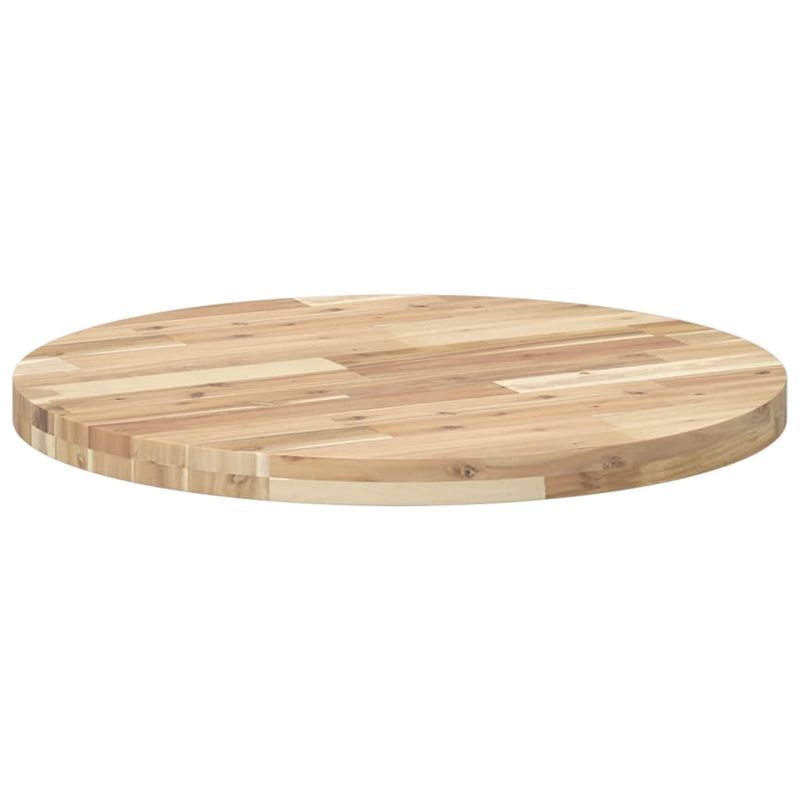Casa si Gradina - Constructii - Lemn constructii - Placi lemn - Blat de masa rotund, diametru 70x4 cm, lemn masiv de acacia, natural - Infinity.ro
