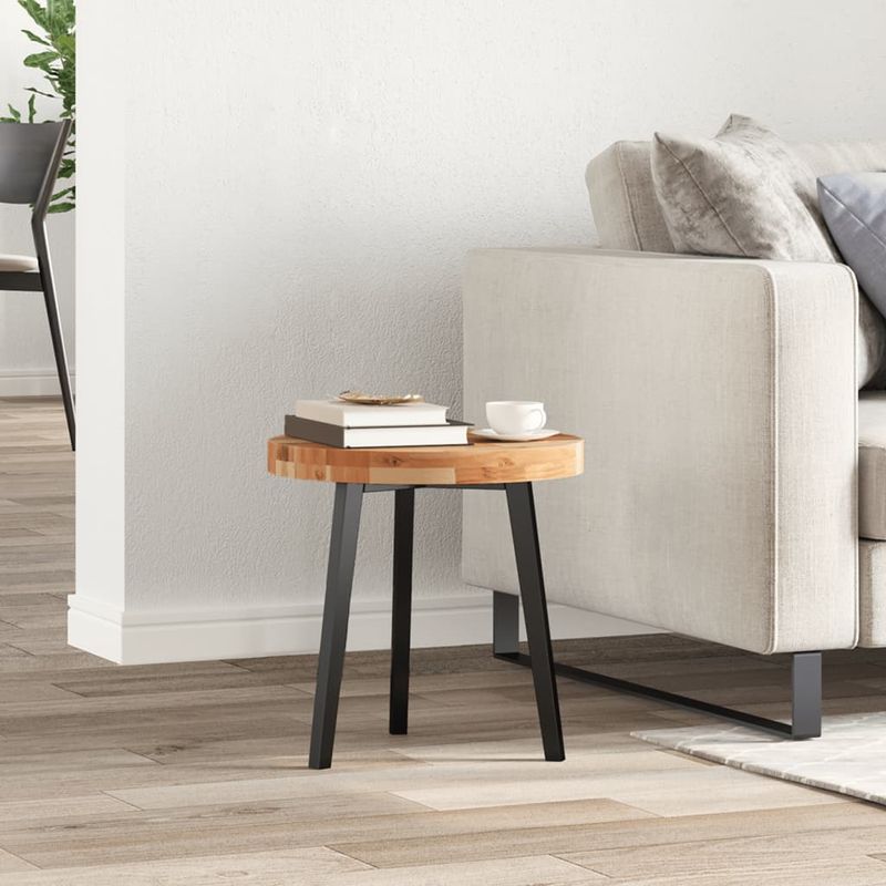 Casa si Gradina - Constructii - Lemn constructii - Placi lemn - Blat de masa rotund, diametru 40x4 cm, lemn masiv de acacia, finisat în ulei - Infinity.ro