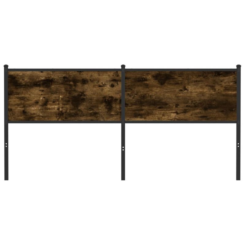 Casa si Gradina - Mobilier - Paturi si accesorii - Accesorii paturi - Tablie de pat, stejar fumuriu, 180 cm, lemn prelucrat si otel - Infinity.ro