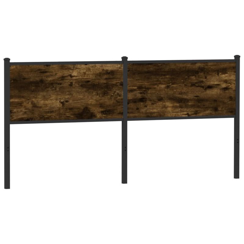 Casa si Gradina - Mobilier - Paturi si accesorii - Accesorii paturi - Tablie de pat, stejar fumuriu, 180 cm, lemn prelucrat si otel - Infinity.ro