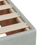 Casa si Gradina - Mobilier - Paturi si accesorii - Paturi - Pat box spring cu saltea, gri deschis, 140x200 cm, catifea - Infinity.ro