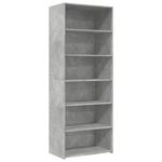 Casa si Gradina - Mobilier - Comode si corpuri - Corpuri bucatarie - Dulap inalt, gri beton, 70x41x185 cm, lemn prelucrat - Infinity.ro