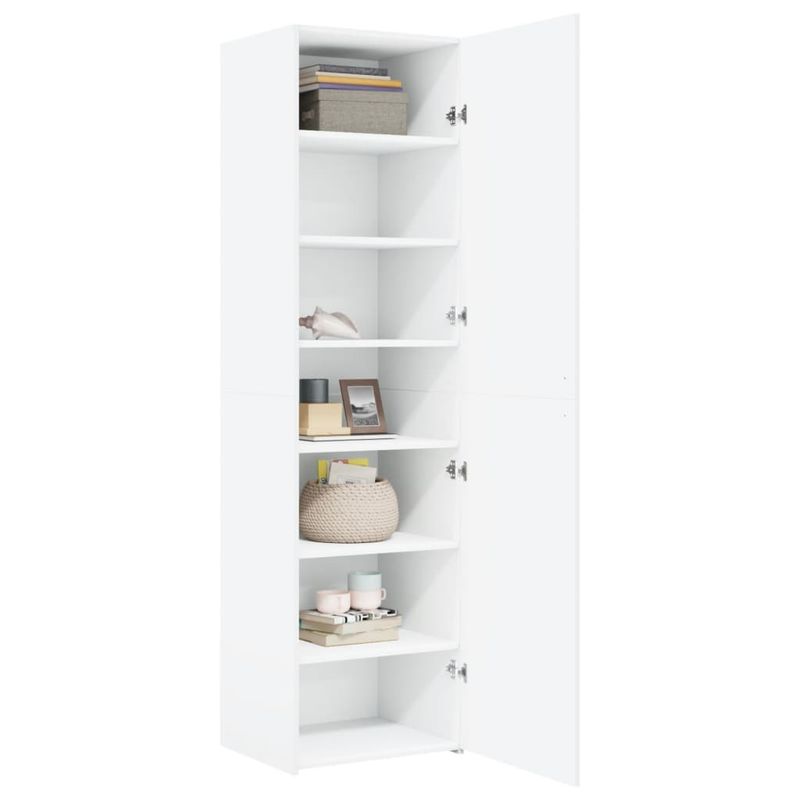 Casa si Gradina - Mobilier - Comode si corpuri - Corpuri bucatarie - Dulap inalt, alb, 50x42,5x185 cm, lemn prelucrat - Infinity.ro
