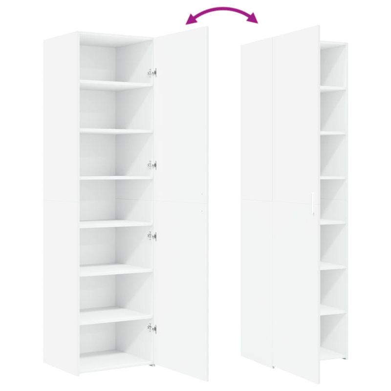 Casa si Gradina - Mobilier - Comode si corpuri - Corpuri bucatarie - Dulap inalt, alb, 50x42,5x185 cm, lemn prelucrat - Infinity.ro