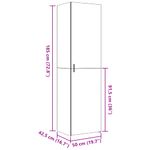 Casa si Gradina - Mobilier - Comode si corpuri - Corpuri bucatarie - Dulap inalt, alb, 50x42,5x185 cm, lemn prelucrat - Infinity.ro