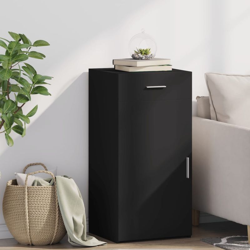 Casa si Gradina - Mobilier - Comode si corpuri - Comode - Dulap, negru, 45x42,5x93 cm, lemn prelucrat - Infinity.ro