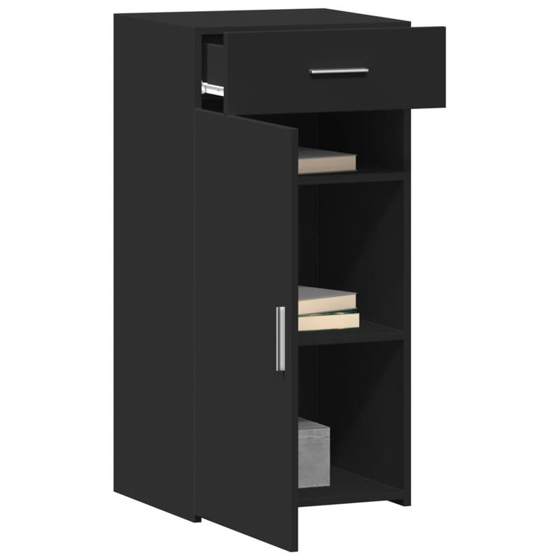 Casa si Gradina - Mobilier - Comode si corpuri - Comode - Dulap, negru, 45x42,5x93 cm, lemn prelucrat - Infinity.ro