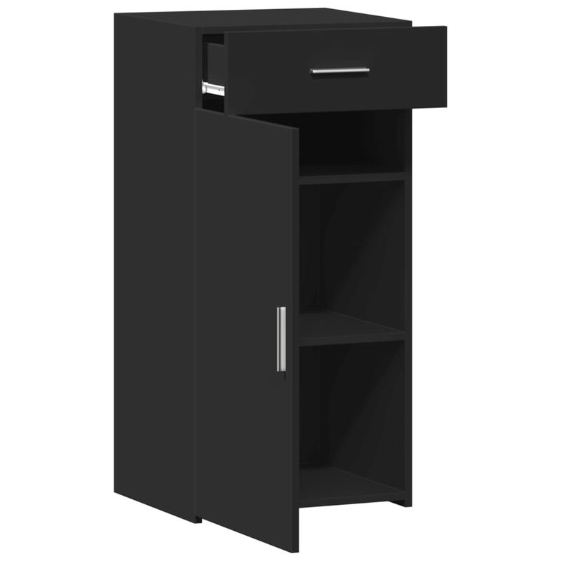 Casa si Gradina - Mobilier - Comode si corpuri - Comode - Dulap, negru, 45x42,5x93 cm, lemn prelucrat - Infinity.ro