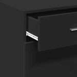 Casa si Gradina - Mobilier - Comode si corpuri - Comode - Dulap, negru, 45x42,5x93 cm, lemn prelucrat - Infinity.ro