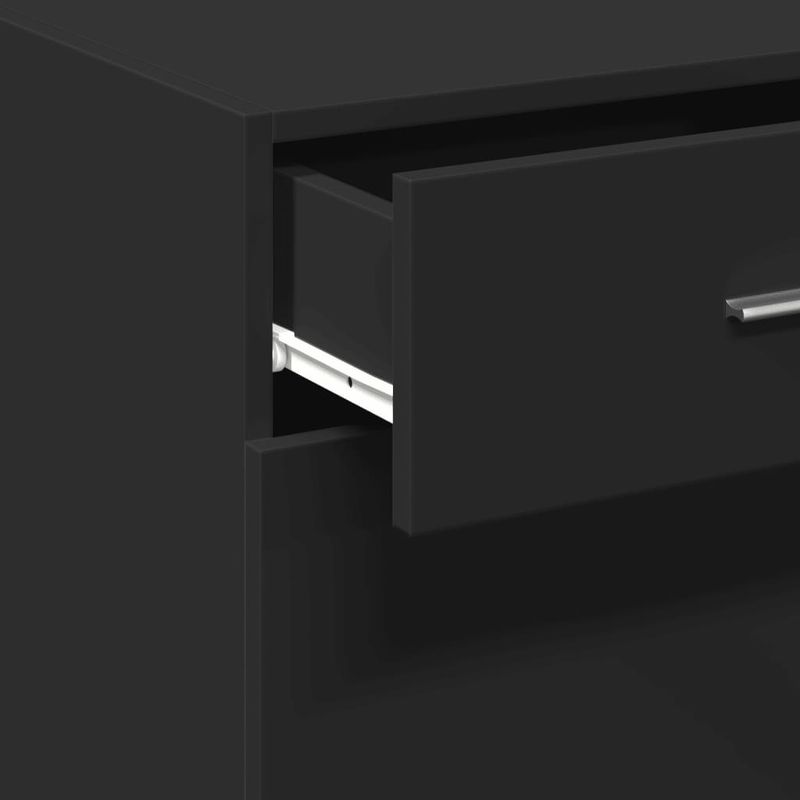 Casa si Gradina - Mobilier - Comode si corpuri - Comode - Dulap, negru, 45x42,5x93 cm, lemn prelucrat - Infinity.ro