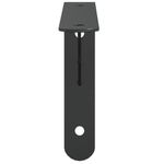 Casa si Gradina - Mobilier - Biblioteci si rafturi - Rafturi - Suporturi rafturi, 4 buc., 20x2,5x14 cm, negru, otel inoxidabil - Infinity.ro