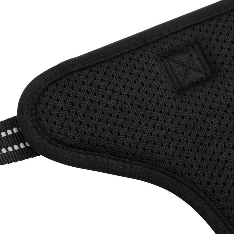 Petshop - Accesorii petshop - Jucarii animale - Ansambluri de joaca - Ham pentru caini cu dungi reflectorizante reglabil, negru, M - Infinity.ro