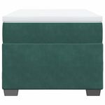 Casa si Gradina - Mobilier - Paturi si accesorii - Paturi - Pat continental cu saltea, verde inchis, 80x200 cm, catifea - Infinity.ro