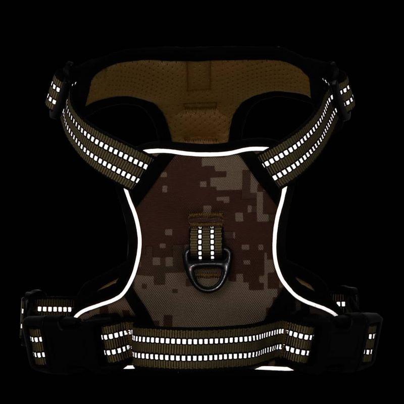 Petshop - Accesorii petshop - Jucarii animale - Ansambluri de joaca - Ham pentru caini cu dungi reflectorizante reglabil, L - Infinity.ro