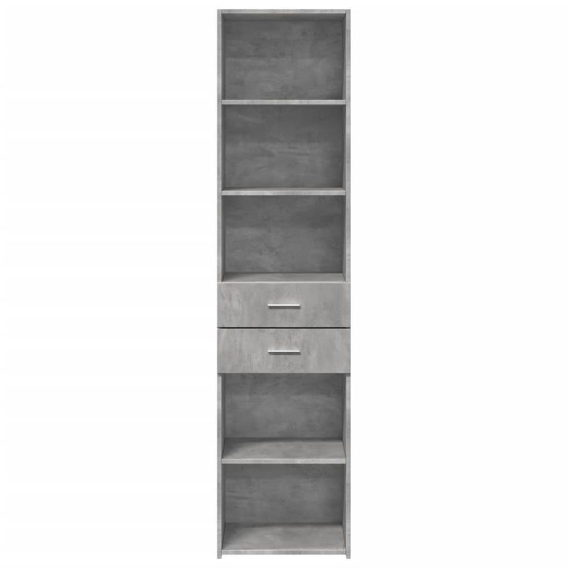 Casa si Gradina - Mobilier - Comode si corpuri - Corpuri bucatarie - Dulap inalt, gri beton, 45x42,5x185 cm, lemn compozit - Infinity.ro