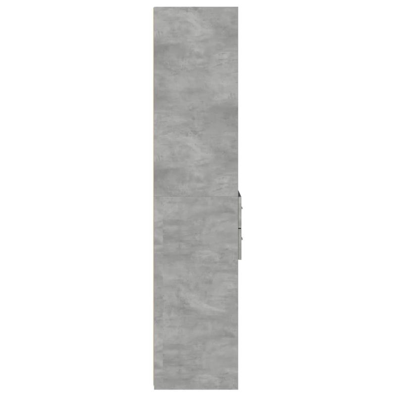 Casa si Gradina - Mobilier - Comode si corpuri - Corpuri bucatarie - Dulap inalt, gri beton, 45x42,5x185 cm, lemn compozit - Infinity.ro