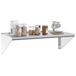 Casa si Gradina - Mobilier - Biblioteci si rafturi - Rafturi - Raft de perete, 100x45x31 cm, argintiu, otel inoxidabil - Infinity.ro