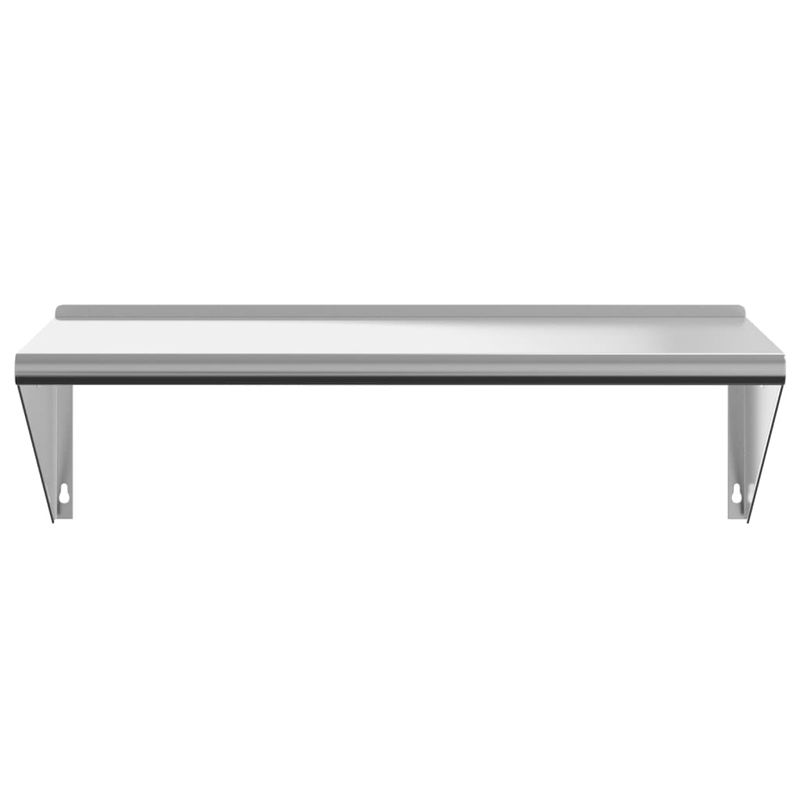 Casa si Gradina - Mobilier - Biblioteci si rafturi - Rafturi - Raft de perete, 100x45x31 cm, argintiu, otel inoxidabil - Infinity.ro