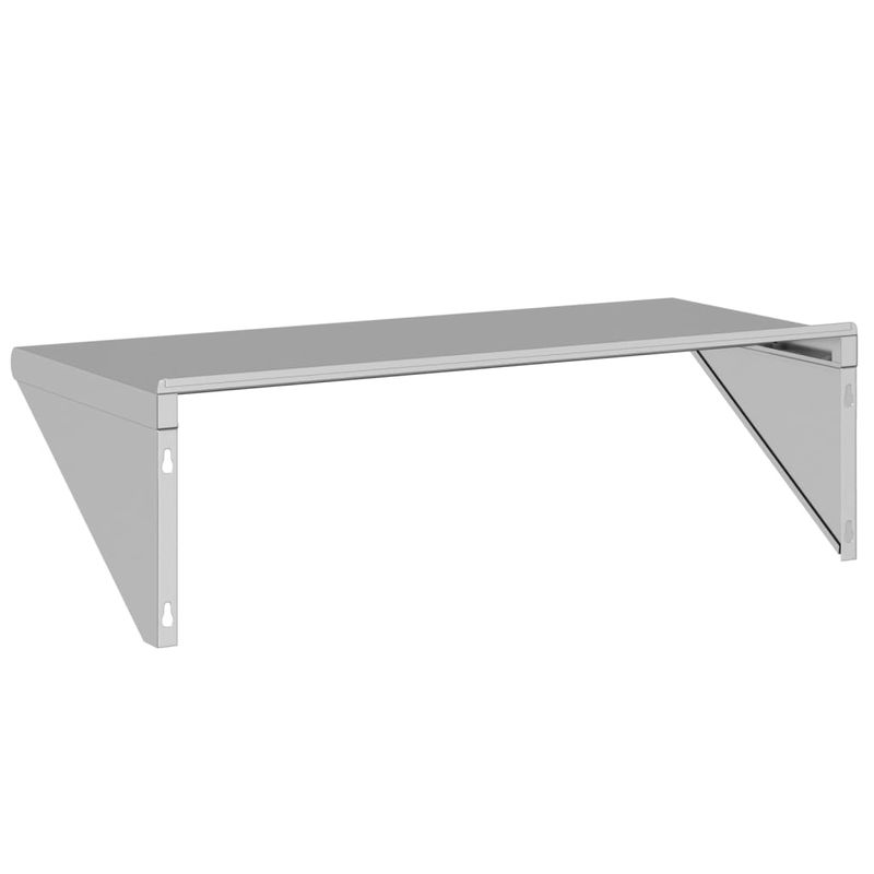 Casa si Gradina - Mobilier - Biblioteci si rafturi - Rafturi - Raft de perete, 100x45x31 cm, argintiu, otel inoxidabil - Infinity.ro