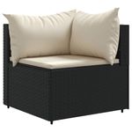Casa si Gradina - Gradina si terasa - Mobilier exterior - Seturi mobila gradina - Set canapele de gradina cu perne, 10 piese, negru, poliratan - Infinity.ro