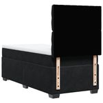 Casa si Gradina - Mobilier - Paturi si accesorii - Paturi - Pat box spring cu saltea, negru, 80x200 cm, catifea - Infinity.ro