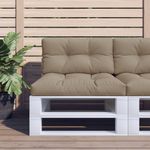 Casa si Gradina - Gradina si terasa - Mobilier exterior - Perne decorative exterior - Perne de paleti, 2 buc., gri taupe, material textil - Infinity.ro
