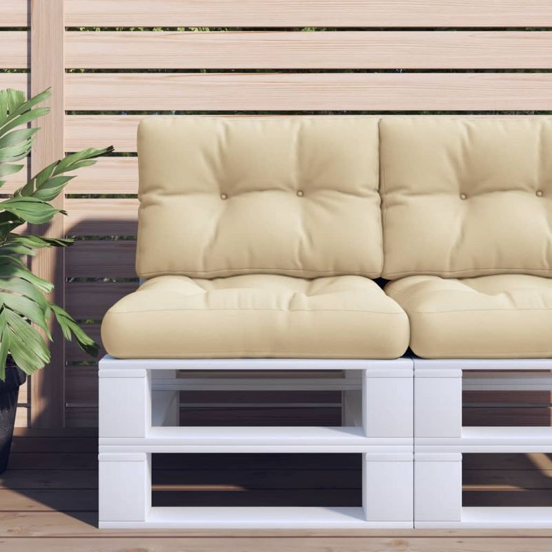 Casa si Gradina - Gradina si terasa - Mobilier exterior - Perne decorative exterior - Perne pentru paleti, 2 buc., bej, material textil - Infinity.ro