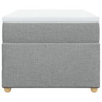 Casa si Gradina - Mobilier - Paturi si accesorii - Paturi - Pat continental cu saltea, gri deschis, 80x200 cm, textil - Infinity.ro