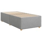 Casa si Gradina - Mobilier - Paturi si accesorii - Paturi - Pat continental cu saltea, gri deschis, 80x200 cm, textil - Infinity.ro