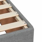 Casa si Gradina - Mobilier - Paturi si accesorii - Paturi - Pat continental cu saltea, gri deschis, 80x200 cm, textil - Infinity.ro