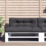 Casa si Gradina - Gradina si terasa - Mobilier exterior - Perne decorative exterior - Perne de paleti, 2 buc., antracit, material textil - Infinity.ro