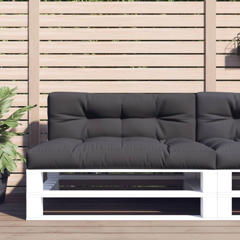 Casa si Gradina - Gradina si terasa - Mobilier exterior - Perne decorative exterior - Perne de paleti, 2 buc., antracit, material textil - Infinity.ro