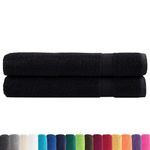 Casa si Gradina - Textile si covoare - Textile baie - Prosoape - Prosoape de sauna premium 2buc. 80x200 cm 600 gsm 100% bumbac, negru - Infinity.ro