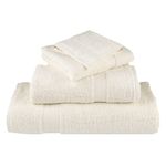 Casa si Gradina - Textile si covoare - Textile baie - Prosoape - Set de prosoape premium, 8 piese, crem, 600 g/m² 100% bumbac - Infinity.ro
