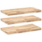 Casa si Gradina - Mobilier - Biblioteci si rafturi - Rafturi - Rafturi suspendate 3 buc. 60x40x4 cm lemn masiv acacia netratat, natural - Infinity.ro