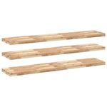 Casa si Gradina - Mobilier - Biblioteci si rafturi - Rafturi - Rafturi plutitoare 3 buc. 140x30x4cm lemn masiv acacia netratat - Infinity.ro