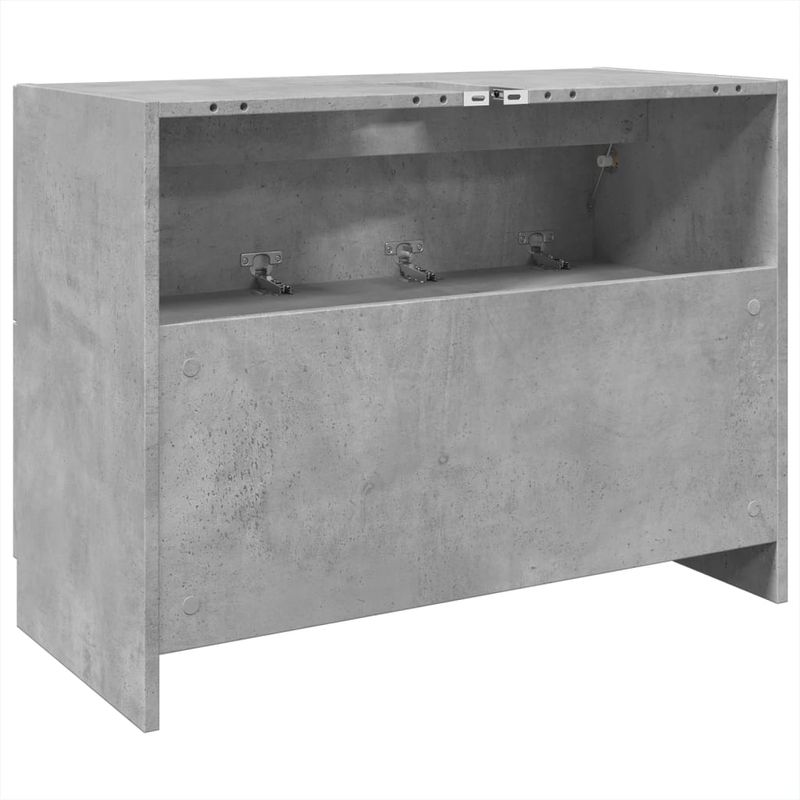 Casa si Gradina - Mobilier - Mobilier baie - Comode baie - Dulap de chiuveta, gri beton, 78x37x59 cm, lemn prelucrat - Infinity.ro