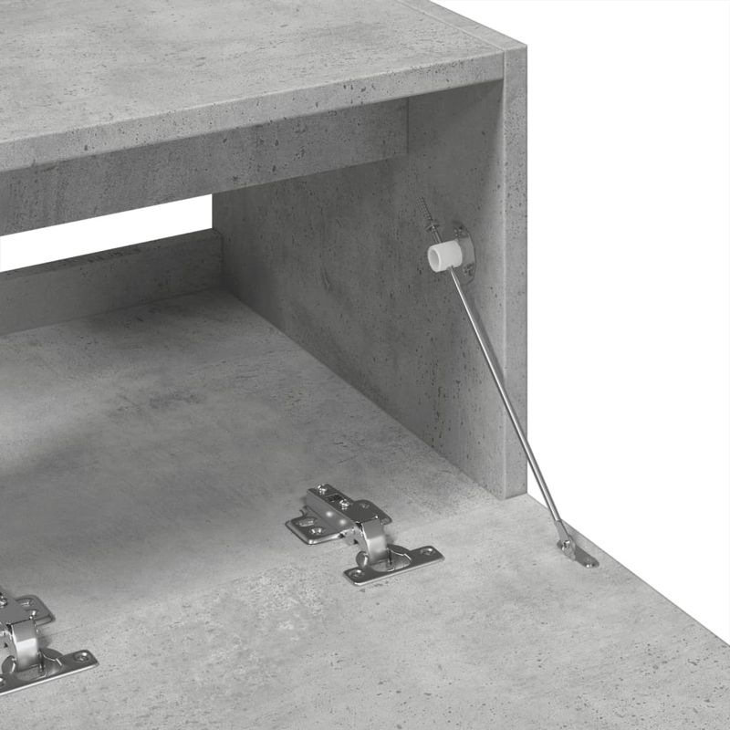 Casa si Gradina - Mobilier - Mobilier baie - Comode baie - Dulap de chiuveta, gri beton, 78x37x59 cm, lemn prelucrat - Infinity.ro