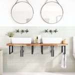 Casa si Gradina - Mobilier - Mobilier baie - Blaturi baie - Blat de baie finisaj cu ulei, 160x50x4 cm, lemn masiv de acacia - Infinity.ro