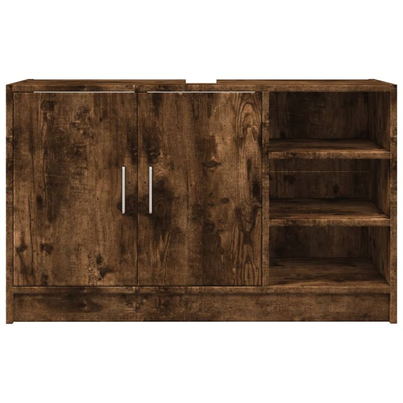 Casa si Gradina - Mobilier - Mobilier baie - Comode baie - Dulap de chiuveta, stejar fumuriu, 90x29x55 cm, lemn prelucrat - Infinity.ro