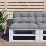 Casa si Gradina - Gradina si terasa - Mobilier exterior - Perne decorative exterior - Perne pentru paleti, 2 buc., gri, material textil - Infinity.ro