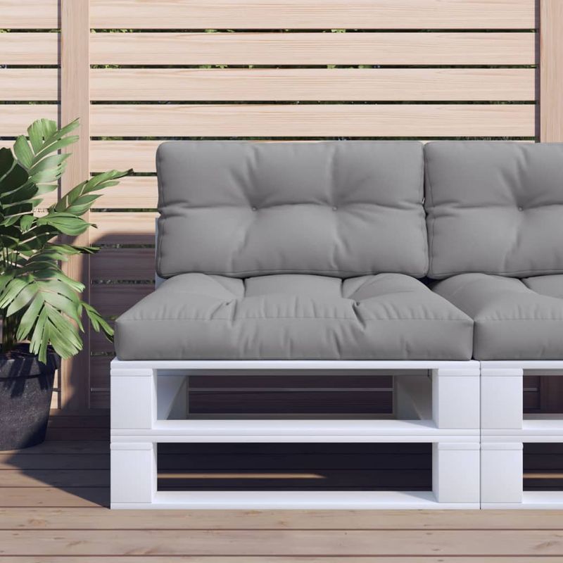 Casa si Gradina - Gradina si terasa - Mobilier exterior - Perne decorative exterior - Perne pentru paleti, 2 buc., gri, material textil - Infinity.ro